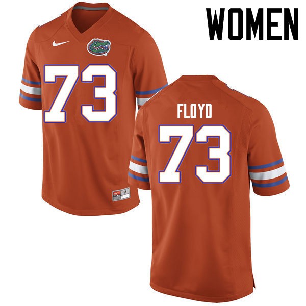 Florida Gators Women #73 Sharrif Floyd College Football Jerseys Orange